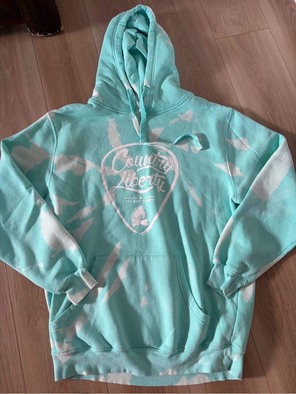 Mint Tie-Dye Pullover Hoodie
